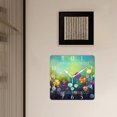 thumbnail image 3 of 10 Inch Wall Clock Battery Operated Silent Clock Decorative for Office, Kitchen, Outdoor, Living Room，Abstract Floral Daisy Watercolor Spring Flower Cute Pattern, 3 of 4