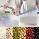 thumbnail image 5 of Toystoory Caja de almacenamiento de contenedor dispensador de cereales de alimentos secos de arroz sellado de plástico de 10kg Organizadores de utensilios de cocina Azul, 5 of 6