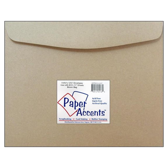 Envelope 9.5x12.5 4pc Brown Bag