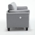 thumbnail image 7 of 79" Modern Double Arm Couch, Linen Upholstered 3-Seat Sofa, Comfy Button Tufted Sofa Bed Couch with Deep Seat Sofa USB Port for Living Room Apartment Lounge (Gray, Sofa), 7 of 7