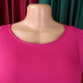 thumbnail image 6 of AURA Womens High Waist A Line Midi Dress Puff Sleeve Round Neck Solid Color Belted Elegant Summer Dress with Zipper, 6 of 10
