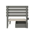 thumbnail image 2 of AFI Oxford 14" Twin Wood Platform Bed Frame with Set of 2 Storage Drawers, Grey, 2 of 6