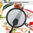 thumbnail image 3 of KEINXS Silicone Spatula Set - 6 Piece Non-Stick Rubber Spatula Set, Heat-Resistant Spatula Kitchen Utensils Set for Cooking, Baking and Mixing - Black, 3 of 7