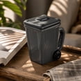 thumbnail image 6 of Funny Trash Can Ceramic Mug with Shovel Spoon Lid Included – Novelty Office Gag Gift, Coffee Tea Cup for Coworkers and Family E, 6 of 7