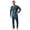 Men, variant on Halloween Pajamas, Navy Blue Matching Family Pajamas Pumpkin Front Long Sleeve 2 Piece Pajama Set Comfort Sleepwear Nightwear Loungewear Classic Casual Family Wear