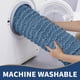 thumbnail image 5 of Juego de alfombras de baño Yimobra Chenille de 2 piezas, color azul vaquero, 5 of 6