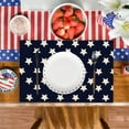 thumbnail image 3 of FNGZ Placemat Clearance Promo Patriotic Star Placemats for Dining Table 12 X 18 Inch 4th of July Memorial Day Decoration Washable Table Mats, 3 of 3