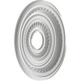 thumbnail image 4 of Ekena Millwork 16"OD x 3 1/2"ID x 1"P Cole Thermoformed PVC Ceiling Medallion (Fits Canopies up to 4 1/2"), Bright Coat Aluminum, 4 of 10