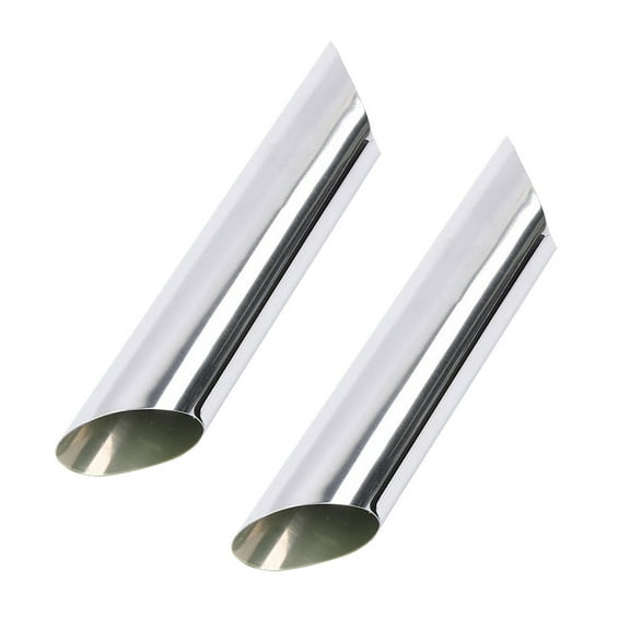 2 Pcs Cannoli Tubes, Stainless Steel Cannoli Baking Mold, Forms Cream Roll Horn Mold Large Non-stick Cream Horn Danish Pastry Molds for Croissant Shell Cream Roll