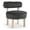 Black, variant on Bowery Hill Contemporary Black Vegan Shearling Fabric Upholstered Accent Chair