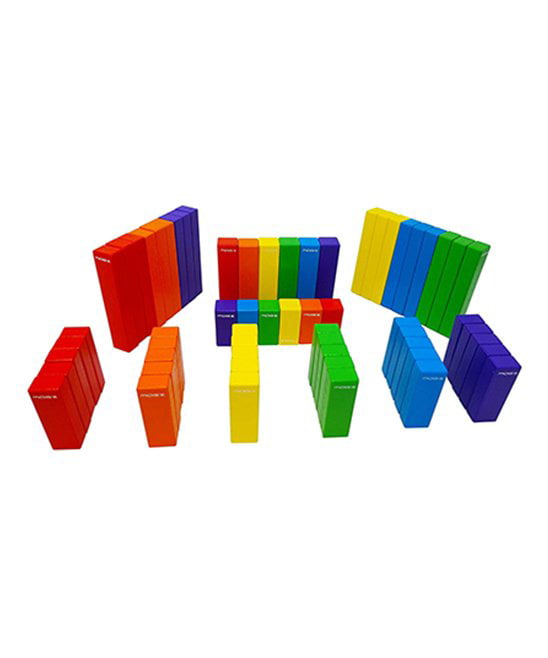 Magz Wooden Bricks 120 Piece Set Magnetic Building Blocks progressive Trading 