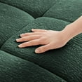 thumbnail image 7 of 142" Oversized Chenille Modular Sectional Sofa with High-Resilience Memory Foam Cushion, Adjustable Lumbar Support, 4-Seater Upholstered Corner Sofa with 2 Throw Pillows, for Living Room, Green, 7 of 7
