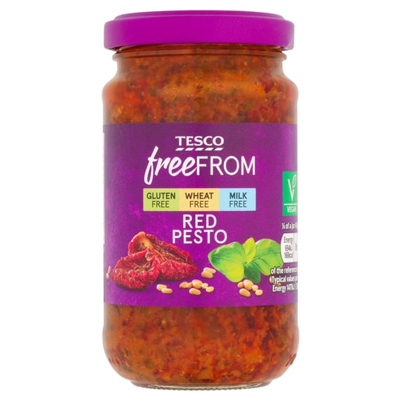 Tesco Free From Red Pesto 190G, Imported from Britain
