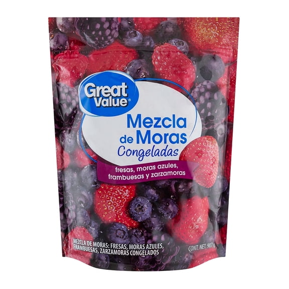 Mezcla de moras Great Value congeladas 907 g