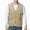 Khaki, variant on Men's Fishing Vest Utility Safari Travel Vest with Pockets Outdoor Work Photo Cargo Fly Summer Vest