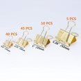 thumbnail image 2 of Paper Clamps, Assorted Sizes (Mini, Small, Medium, Large), 60 Pcs Clips for Office School Supplies, 2 of 4