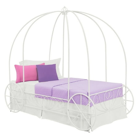 Childrens Bedroom Furniture Set - DHP Metal Carriage Bed Frame, Twin Size, Multiple Colors