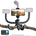 thumbnail image 4 of Bower 14- inch Grappling Vlogging Flexible Tripod with Ball Head for Content Creation; Black, 4 of 11