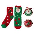 thumbnail image 2 of Bola de Navidad Calcetines de lana de coral Caja de regalo Regalo de Navidad Calcetines de dormir de dibujos animados gruesos Wmkox8yii  jkg3818, 2 of 9