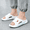 Light Blue, variant on Men Women Ergonomic Cushioned Footbed Platform Slides, Lightweight Breathable Anti‑slip EVA Summer Sport Casual Footwear Orange D