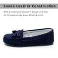 thumbnail image 5 of Real Fancy Moccasin Slippers for Women Flat Casual Comfortable Loafer Shoes Womens Moccasin Slippers Spring Driving Moccasins Shoes(Navy), 5 of 6