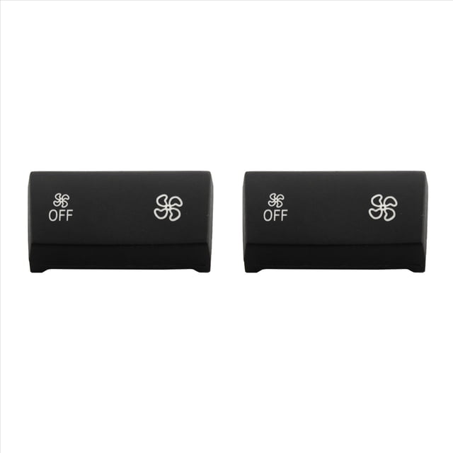 2X for A/C Climate Control Panel Fan Speed Button Replacement, for 1 Series F20/,2 Series F22/F23,3 Series,2 x Air Conditioning Panel Fan Button,black