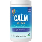 Natural Vitality Calm Kids Magnesium Supplement Powder, Mixed Berry, 16 oz