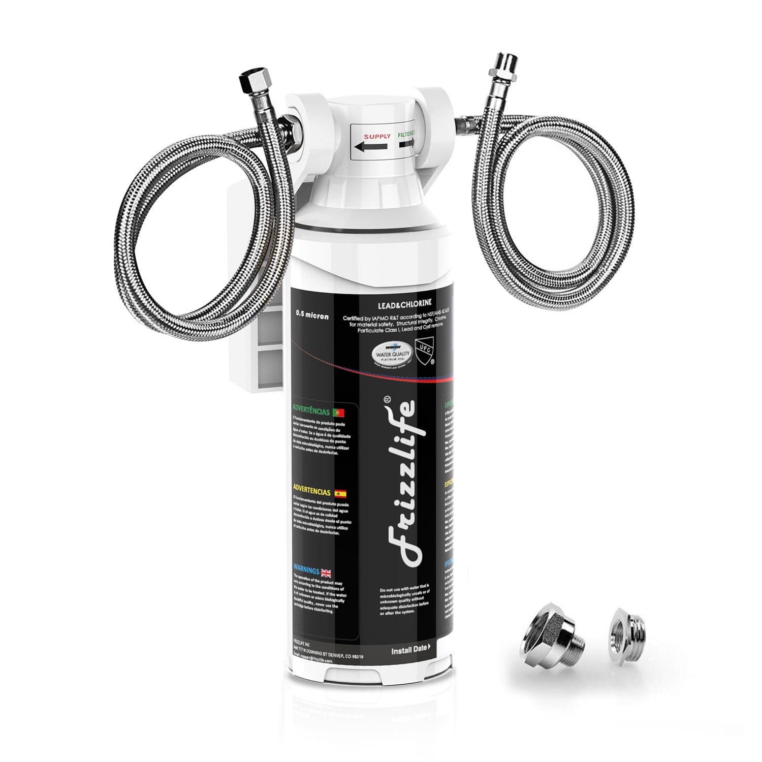 Frizzlife MK99 Under Sink Water Filter System,NSF Certified,Removes 99.