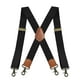 thumbnail image 1 of Tirantes para hombre con 4 ganchos a presión de 3,5 cm de ancho Pantalones casuales ajustables Tirantes Tirantes elásticos para grandes y altos , negro Fernando tirantes para hombre, 1 of 8