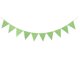 thumbnail image 1 of Xiao Hua Paquete de 2 banderines triangulares verdes para decoración de fiestas, banderines para Año Nuevo, cumpleaños, guardería, aula, aniversario, graduación, 12 unidades, 10 pies, 1 of 3