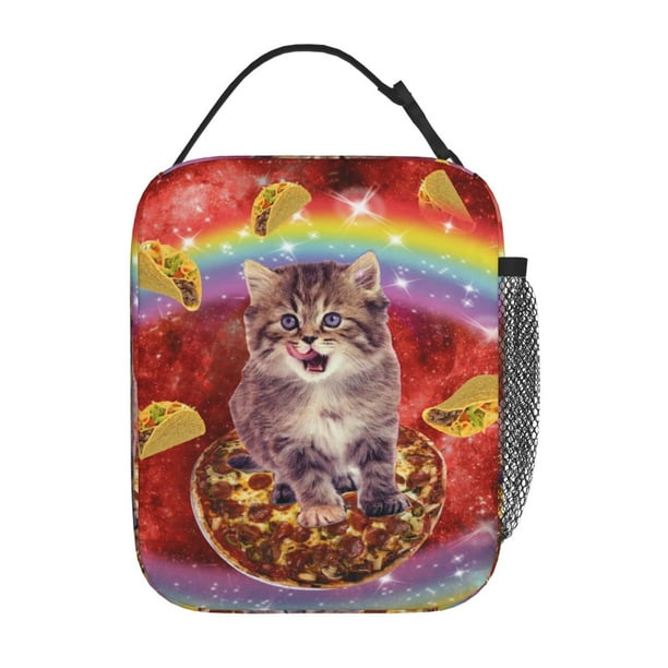 Lonchera Aislante Gianlaima Pizza Gato Rojo Galaxia Taco