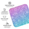 thumbnail image 3 of Vsdgher Multicolor Glitter Print Leather Coasters for Drinks, Durable Drink Coasters 4 Set for Tabletop Protection, Luxurious Home Décor and Housewarming Gift-Square, 3 of 6