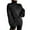 Black, variant on Dyfzdhu Winter Turtleneck Sweaters for Women Trendy Oversized Knitted Solid Color Pullover Sweater