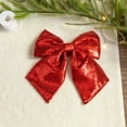 thumbnail image 6 of Neoyler Christmas Decorations Ornaments Cheerleader Hair Bow with Ponytail Holder Strong Elastic Gift for Women Girls Secure Uniform Accessory School Matching Christmas Balls Ornaments Set 11.8in Red, 6 of 6