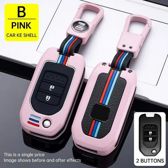 UMQ Car Key Fob Pocket Cover Case For Honda Civic CR-V HR-V Accord Jade Crider Odyssey 2015- 2018 Remote Protector Accessories