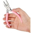 thumbnail image 3 of 45# Carbon Steel Jewelry Pliers Chain Nose Pliers Serrated Jaw and Wire Cutter Polishing Pink 11.45x7.05x0.9cm, 3 of 9