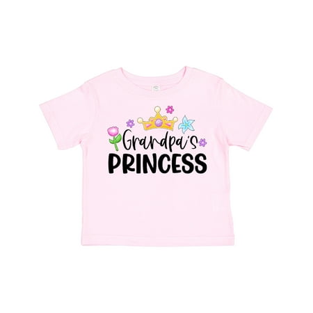 

Inktastic Grandpa s Princess Crown and Flowers Gift Toddler Toddler Girl T-Shirt