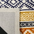 thumbnail image 4 of SAFAVIEH Micro-Loop Oliver Geometric Striped Area Rug, Ivory/Rust, 5' x 8', 4 of 7