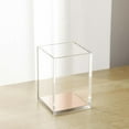 thumbnail image 1 of Portalápices de acrílico, organizador de papelería de taza de lápiz de escritorio transparente para escritorio de oficina Cola Soporte para pinceles de maquillaje, 1 of 7