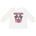 thumbnail image 3 of Inktastic Girls Love Racing Rally Flags Girls Long Sleeve Toddler T-Shirt, 3 of 5