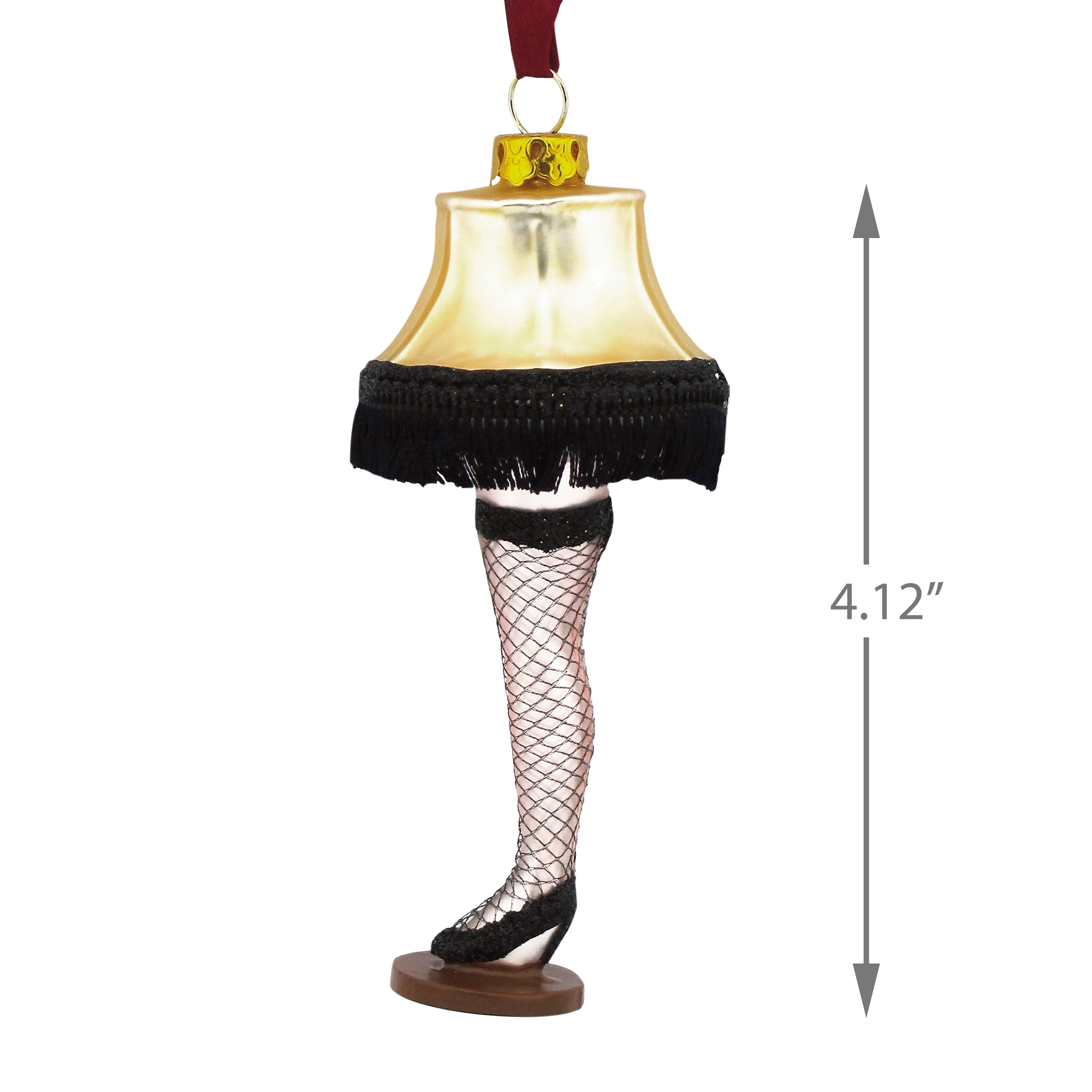 Hallmark A Christmas Story Leg Lamp Christmas Ornament, Blown Glass