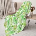 thumbnail image 3 of Sikiie Happy St. Patrick's Day Print Cozy Flannel Fleece Throw Blanket: Lightweight & Thick for All Seasons - Perfect for Women, Men, & Kids-50"x40", 3 of 6