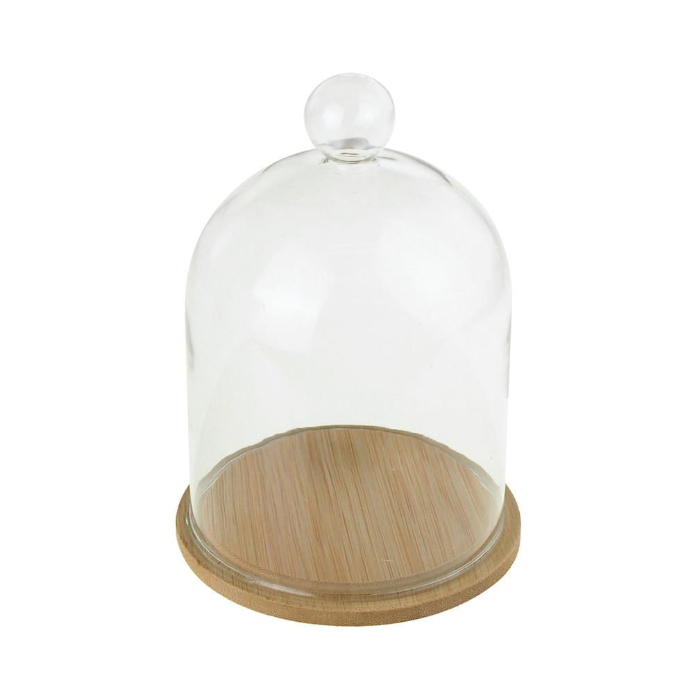 Nadeco glasdom with Black concrete plinth in 4 Sizes Selectable Glass Dome Glasha 