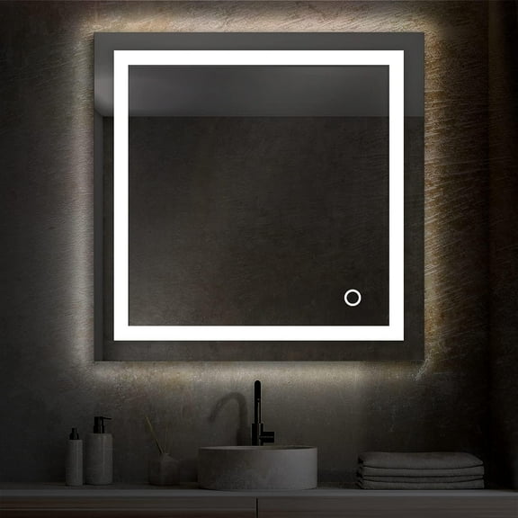 Blossom Lyra 30"x30" LED Bathroom Mirror – Anti-Fog | Dimmable | Adjustable Colour Temp | Smart Touch