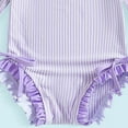 thumbnail image 5 of Hessimy Girl One Piece Swimsuit Cute Swimming Bathing Suit with Adjustable Straps Beach Pool Kids Swimwear,Pool Swimwear（Purple，18-24 Months）, 5 of 6