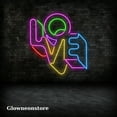 thumbnail image 3 of Glowneon Love Graffiti Neon Sign, Love Graffiti Led Light, Handmade Love Rainbow Led Light, 3 of 4