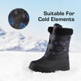 thumbnail image 2 of DREAM PAIRS Kids Winter Snow Boots Boys & Girls Outdoor Waterproof Mid-Calf Boot Black/Blue/Grey Size 13, 2 of 6