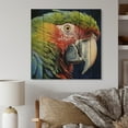 thumbnail image 2 of Designart "Parrot in a Tropical Paradise III" Animals Print on Natural Pine Wood, 2 of 5