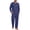 Bm 03 Dark Blue, variant on Men's Pajama Set Long Sleeve Sleepwear Lightweight Loungewear Shirts and Bottoms Soft Comfy Sleep Sets with Pockets S-2XL