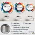 thumbnail image 4 of Designart « Roulette au Casino Royale VI » Décor Mural Moderne de Casino et Jeux avec Miroir Rond - Grand Miroir Rond Turquoise - Miroir Rond 29 Pouces x 29 Pouces Pouces, 4 of 5